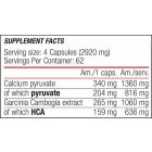 Blade Pyruvate + HCA (metabolism-boosting formula, 250 capsules)